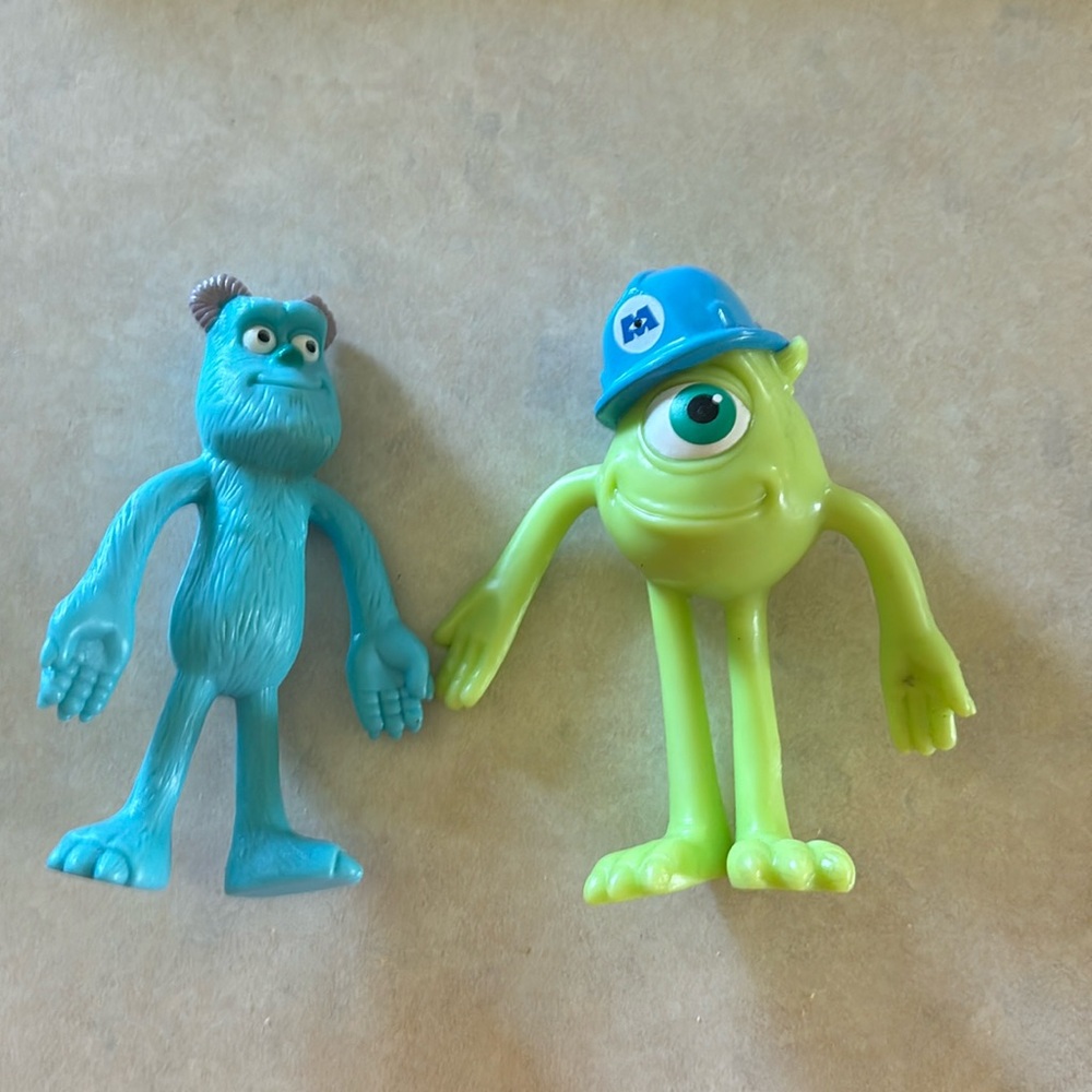 So cute! Original Disney Bendin Friends Sully and Mike Wozalski